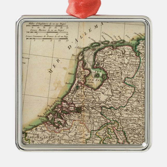 Central Germany 2 Metal Ornament (Front)