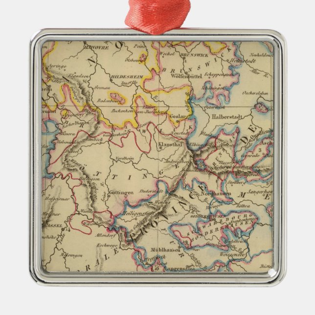 Central Germany Metal Ornament (Front)