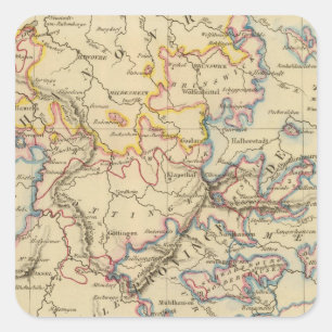 Central Germany Square Sticker