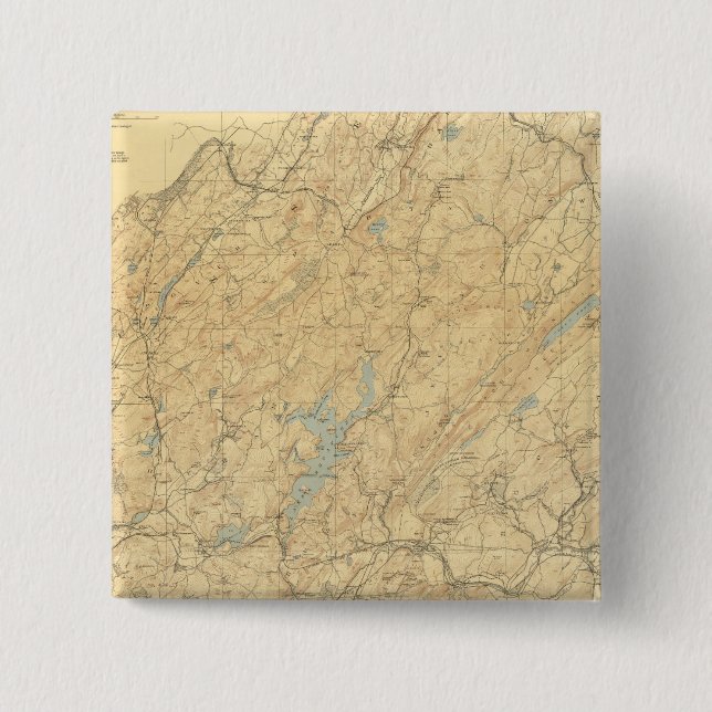 Central Highlands of New Jersey 2 Inch Square Button (Front)