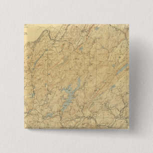 Central Highlands of New Jersey 2 Inch Square Button