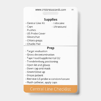 Central Line Checklist Badge
