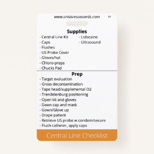 Central Line Checklist Badge