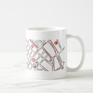 Central Manchester Map Coffee Mug