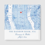 Central Manhattan Destination Wedding Favour Magne Magnet<br><div class="desc">Celebrate your Manhattan wedding with this elegant navy blue New York City map-themed keepsake magnet. Perfect for iconic venues like the Rainbow Room, The Plaza Hotel, Central Park Boathouse, The Foundry, The St. Regis New York, Tribeca Rooftop, The Pierre, Gotham Hall, Cipriani 42nd Street, and The Metropolitan Club. This sophisticated...</div>