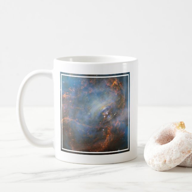 Central Neutron Star In The Crab Nebula. Coffee Mug (With Donut)