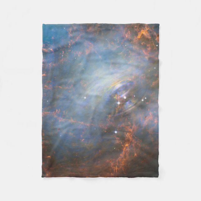 Central Neutron Star In The Crab Nebula. Fleece Blanket (Front)