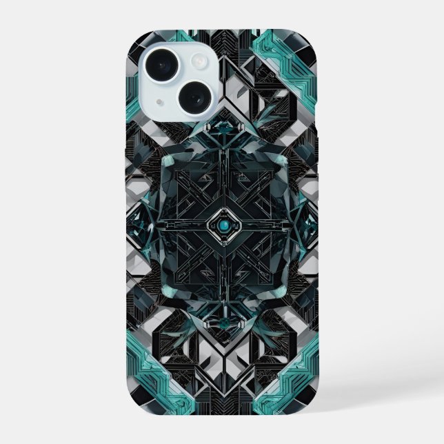 Central Nexus: Onyx Command Unit iPhone 15 Case (Back)