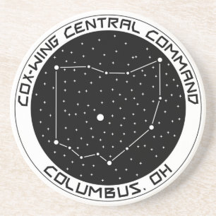 Central Ohio X-Wing Central Command Drink Coaster