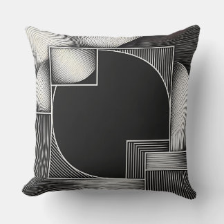 Central Orbit Structure Throw Pillow
