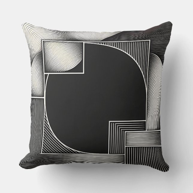 Central Orbit Structure Throw Pillow (Front)