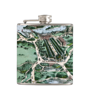 CENTRAL PARK, 1860 HIP FLASK