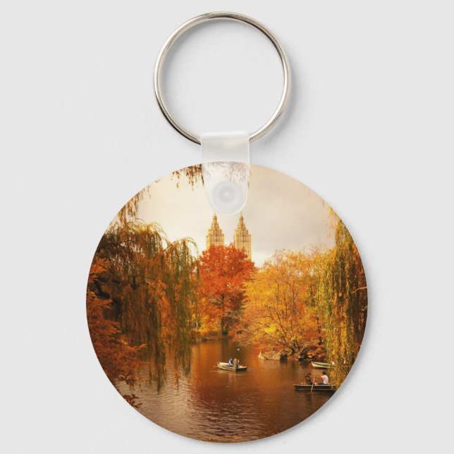 Central Park Autumn Romance Keychain (Front)
