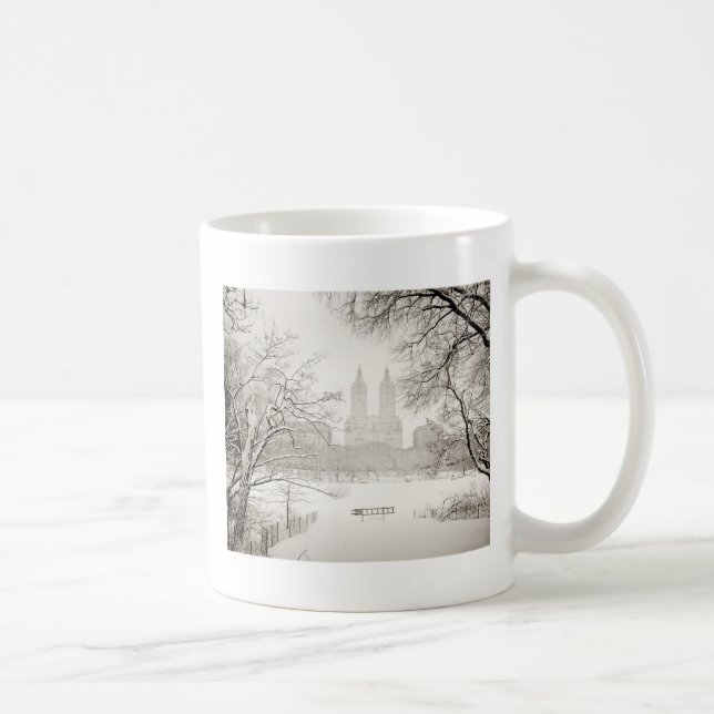 Central Park - Beautiful Winter Snow Coffee Mug (Right)