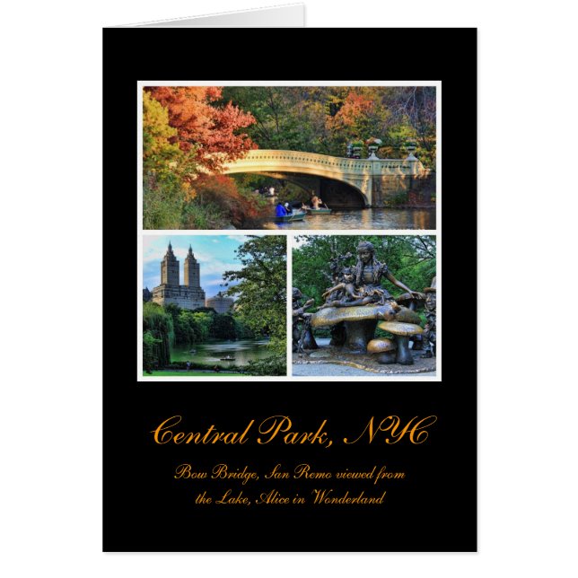 Central Park: Bow Bridge, San Remo, Alice in W.... (Front)