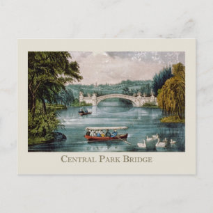 Central Park Bridge Postcard