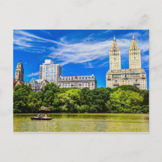 Central Park de New York en carte postale d'été