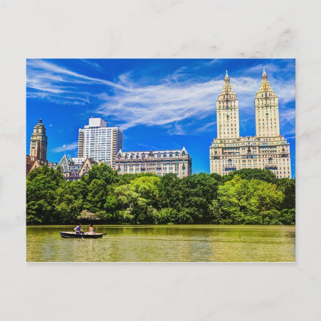 Central Park de New York en carte postale d'été (Devant)
