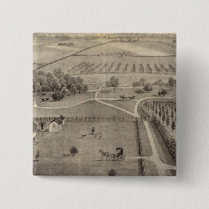 Central Park farm & residence of Geo S Park 2 Inch Square Button