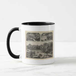 Central Park from Main St. Bridge, Marion, Kansas Mug