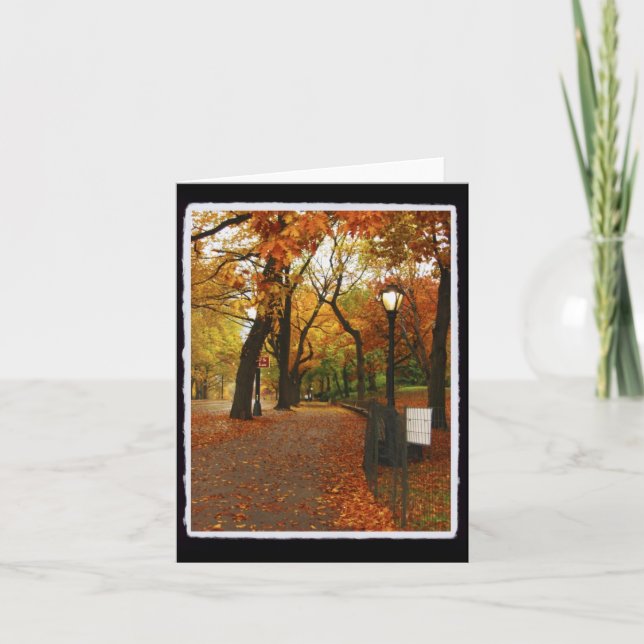 Central Park in Autumn Card (Front)