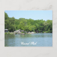 Central Park Lake Carte postale Souvenir New York 