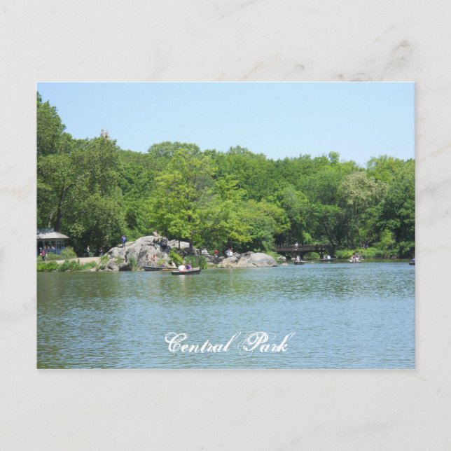 Central Park Lake Carte postale Souvenir New York  (Devant)