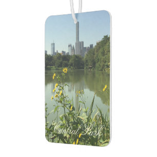 Central Park Lake Flowers Skyscraper New York NYC Car Air Freshener