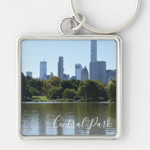 Central Park Lake New York City NYC Photography Keychain
