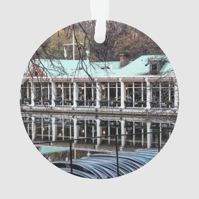 Central Park Loeb Restaurant Boathouse Ornament (Back)