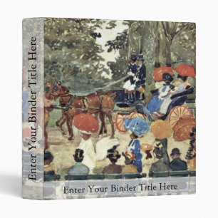 Central Park New York By Prendergast Maurice Brazi Binder