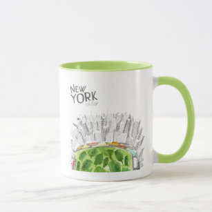 Central Park & New York City Collage Mug