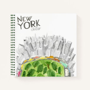 Central Park & New York City Collage Notebook