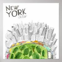 Central Park & New York City Collage
