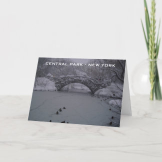 CENTRAL PARK - NEW YORK HOLIDAY CARD