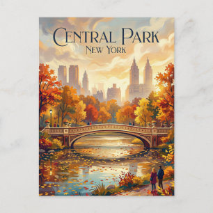 Central Park New York Postcard