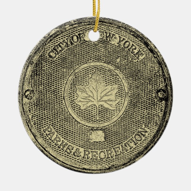 Central Park NYC Ceramic Ornament (Front)