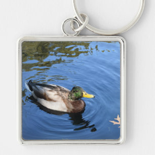 Central Park NYC Conservatory Water Mallard Duck Keychain
