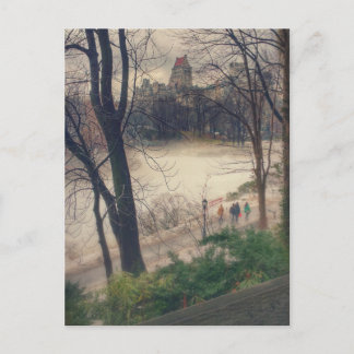 Central Park on a warm winter's day. Postcard