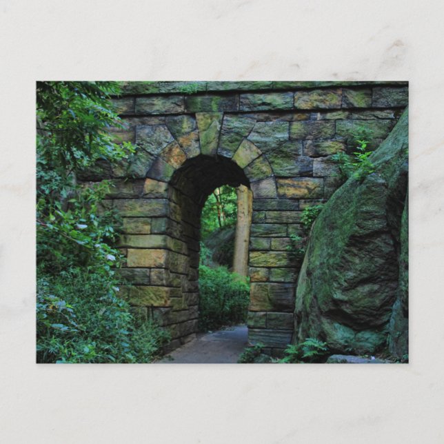 Central Park: Ramble Stone Arch Postcard (Front)