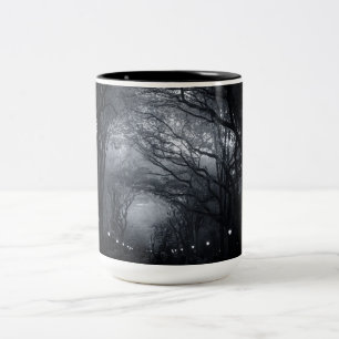 Central Park Row of Trees Two-Tone Coffee Mug