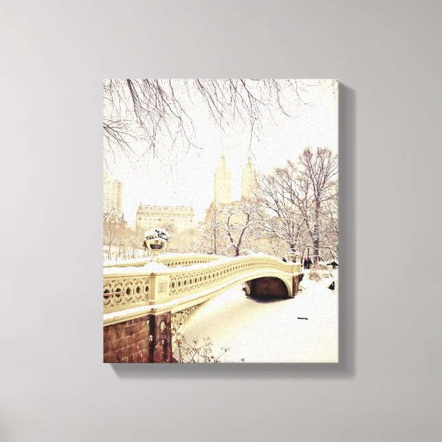 Central Park Snow - Winter New York Canvas Print (Front)