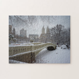 Central Park Winter Puzzle -  Bow Bridge
