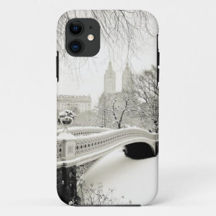 Central Park Winter - Snow on Bow Bridge iPhone 11 Case