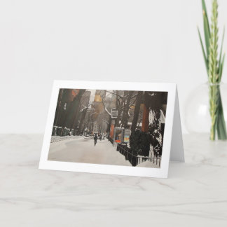 CENTRAL PARK ZOO IN THE SNOW CARD