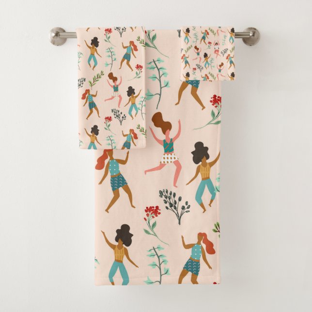 Central Park Zumba Bath Towel Set (Insitu)