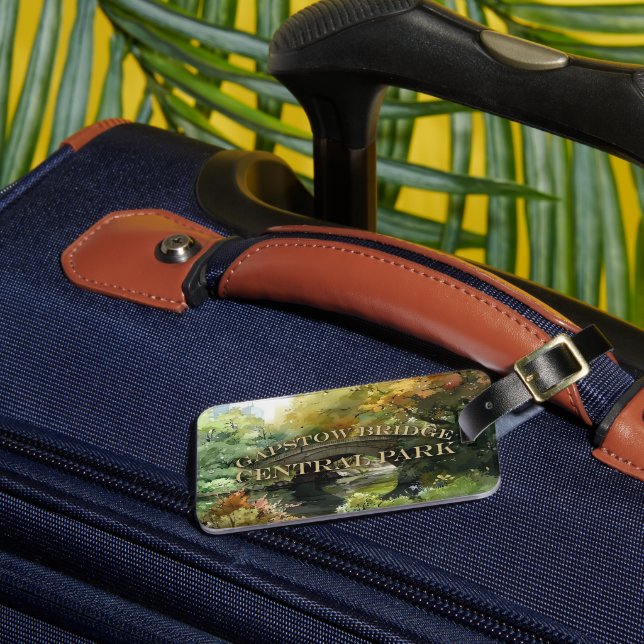 Central Park's Gapstow Bridge Luggage Tag (Front Insitu 3)