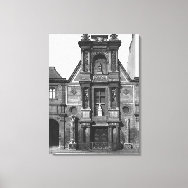 Central part of the main fa�ade canvas print (Front)