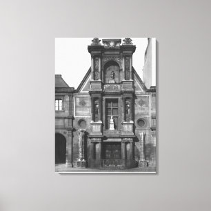 Central part of the main fa�ade canvas print