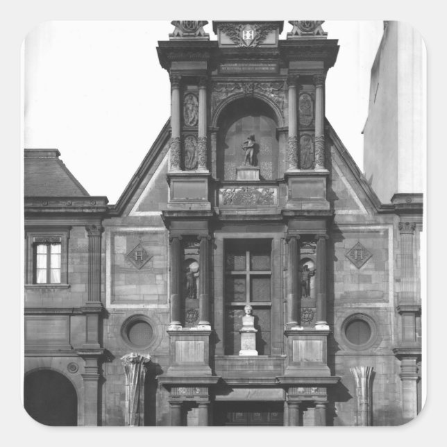 Central part of the main fa�ade square sticker (Front)